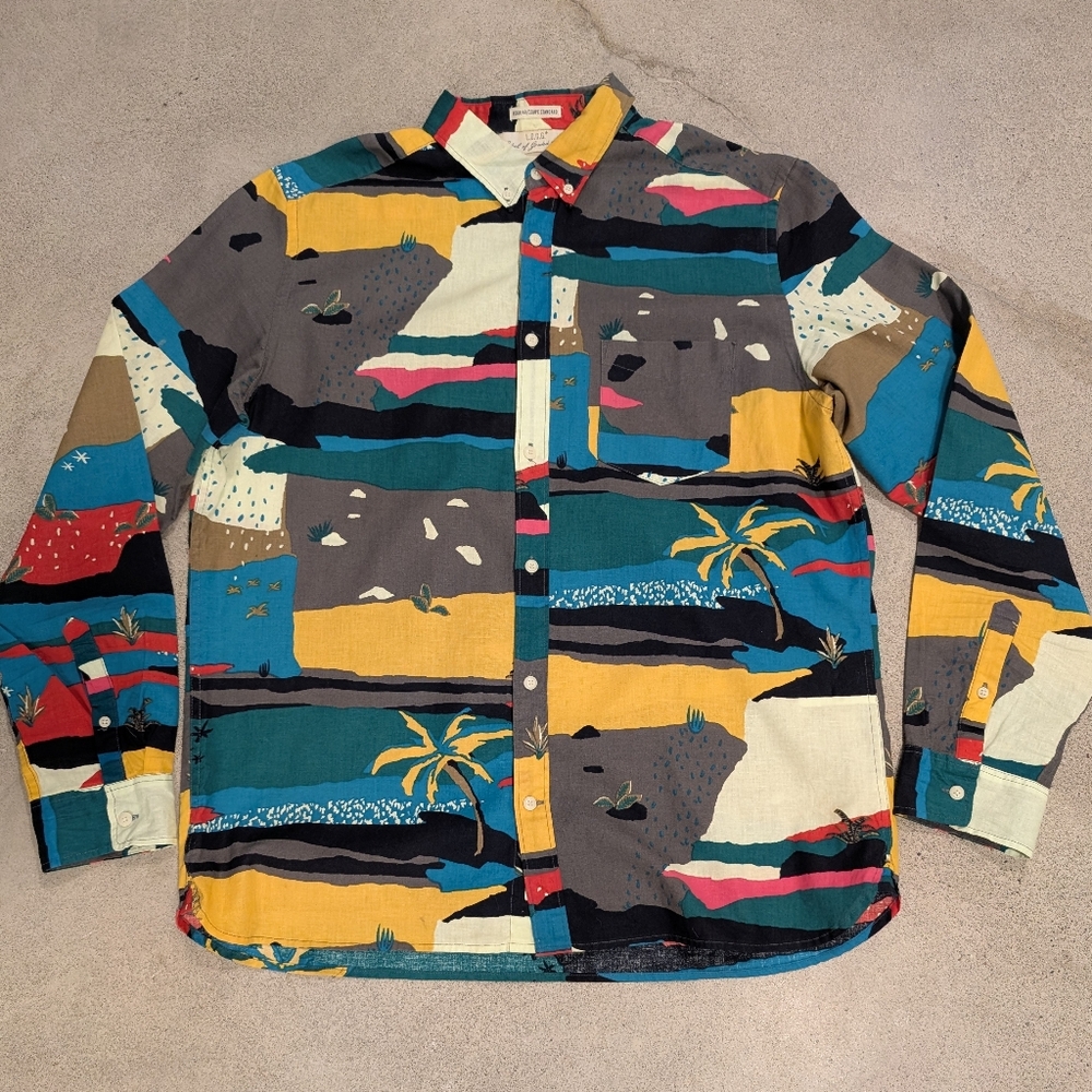 Multicolor Abstract Men's Shirt